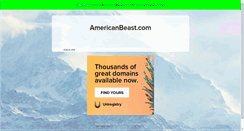 Desktop Screenshot of americanbeast.com